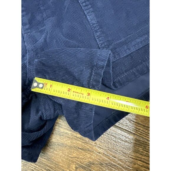 WOMEN BIRDWELL BEACH BRITCHES NAVY BLUE CORDUROY SHORTIE BEACH SHORTS POCKETS 12 - Picture 12 of 12
